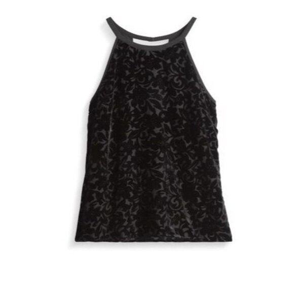 Brixton Ivy Stitch Fix Yanina Velvet Burnout Detail Blouse Sz XS - Picture 1 of 6